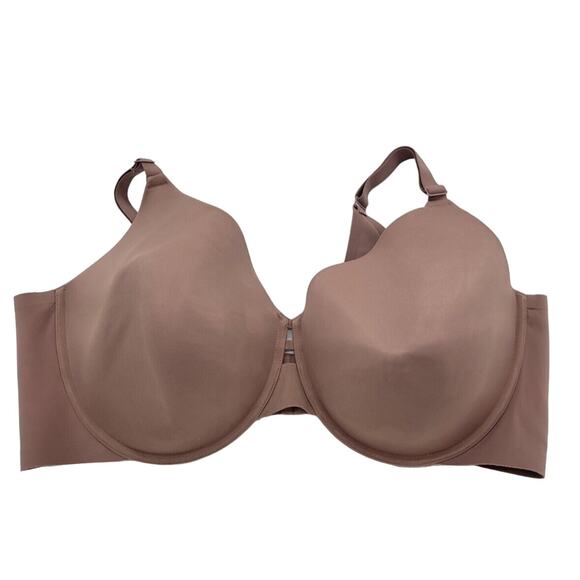 Auden Brown Lightly Lined Full Coverage Adjustable Strap Underwire Bra Size 46DD - Picture 1 of 6